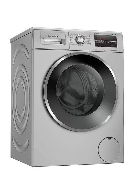 Bosch 8 Kg Fully Automatic Front Load Washing Machine (WAJ2846SIN, Silver) : Amazon.in: Home & Kitchen Bosch Washing Machine, Fully Automatic Washing Machine, Automatic Washing Machine, Front Loading Washing Machine, Anti Bacteria, At Home Store, Laundry Machine, Washing Clothes, Washing Machine