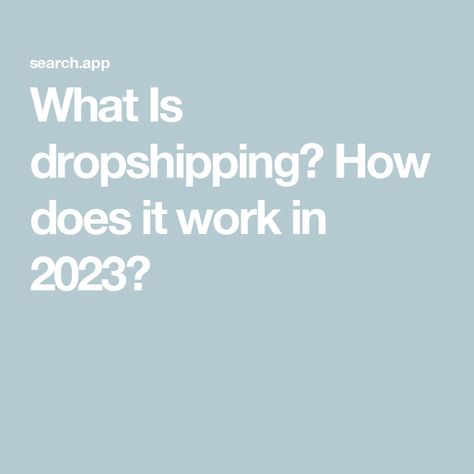 What Is dropshipping? How does it work in 2023? Amazon Tools, Amazon Advertising, Product Based Business, Shipping Products, Brand Loyalty, Customer Loyalty, Brand Building, Build Your Brand, Third Party