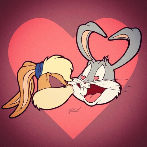 Lola X Bugs, Lola Bugs Bunny, Lola And Bugs Bunny, Lola And Bugs, Bunnies In Love, Bugs Bunny Lola, Bugs And Lola, Looney Tunes Space Jam, Character Tattoos