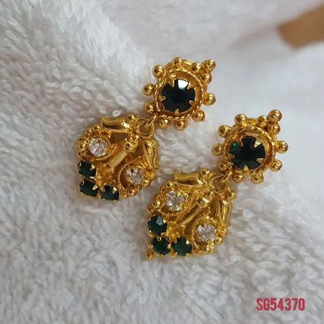 IMPON 1GRAM GOLD PLATED EARRINGS COD SERVICES AVAILABLE WHATSAPP FOR DETAILS +919344576637 Website link in bio ..check for all collections #earringlove #accessorizeinstyle #earringgoals #jewelryobsessed #earcandy #sparkleandshine #earringswag #glamearrings #statementearrings #fashionfinds Simple Gold Earrings, Glam Earrings, Gold Plated Jewellery, Gold Jewelry Stores, Gold Rings Fashion, Gold Designs, Gold Jewelry Simple, Jewelry Simple, Rings Fashion