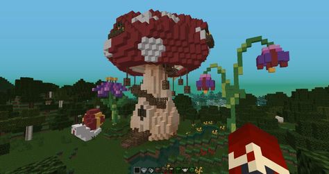 Wonderland Minecraft, Mushroom Wonderland, Minecraft Garden, Playing Minecraft, Minecraft Map, Minecraft Inspo, How To Play Minecraft, Minecraft Architecture, About Myself