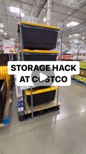 Costcoguy4u | Helping you shop for hot finds on Instagram: "📦NEW STORAGE HACK AT COSTCO

$7.99 for 1 storage bin / 69.99 for rack 

🚫 Not affiliated with Costco
🚫 Not affiliated with any brands in this video 

#organization #storage #costco #costcofinds" Costco Storage Ideas, Costco Bin Storage, Costco Organization, Storage Bin Rack Diy, Plastic Bin Storage Ideas, Storage Unit Organization Ideas, Bin Storage Rack, Tub Paint, Bin Rack