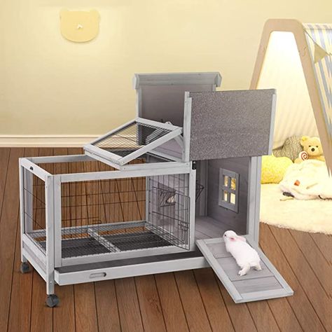 Wire Rabbit Cages, Best Small Pets, Indoor Rabbit House, Diy Bunny Cage, Outdoor Rabbit Hutch, Small Animal Bedding, Rabbit Habitat, Rabbit Enclosure, Bunny Hutch