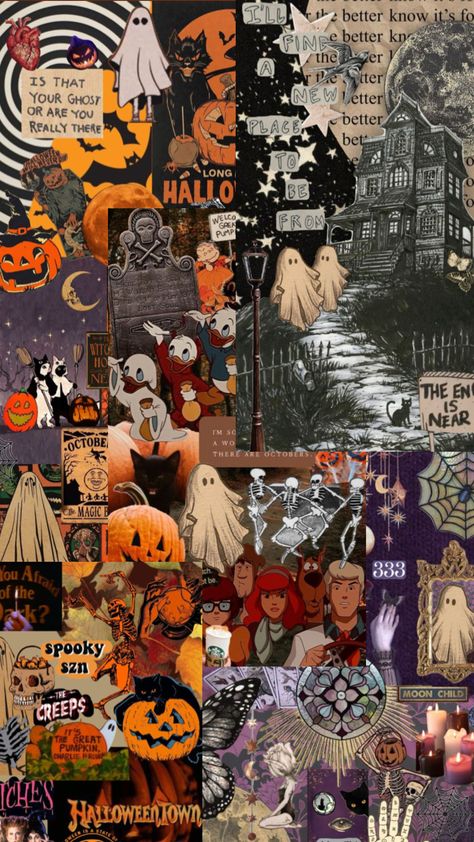 Cute Halloween Wallpaper Collage, Halloween Photo Collage, Halloween Movie Collage, Halloween Collage Wallpaper Iphone, Halloween Collage Wallpaper, Horror Movie Collage Wallpaper, Movie Character Wallpaper, Horror Wallpapers, Halloween Movie Collage Wallpaper