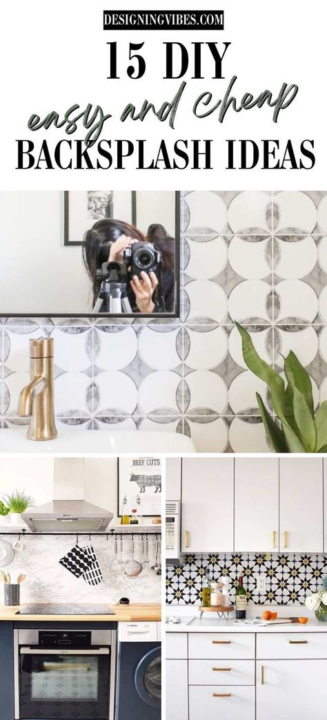 15 Best DIY Backsplash Ideas for Bathrooms & Kitchens Office Kitchen Backsplash, Peel And Stick Wallpaper As Backsplash, Wallpaper As A Backsplash, Diy Backsplash Bathroom, Painted Backsplash Ideas Stencil, Unique Bathroom Backsplash Ideas, Kitchen Backsplash Wallpaper Ideas, Bathroom Sink Backsplash Ideas Diy, Backsplash Stencil Ideas