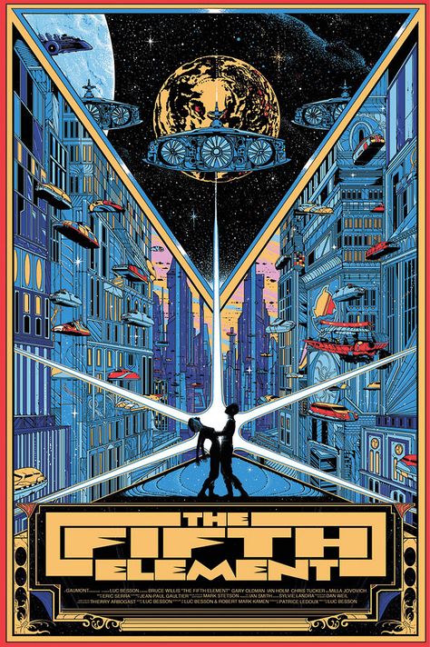 Kilian Eng, The Fifth Element, Fifth Element, Movie Poster, A Man, Sci Fi, Art