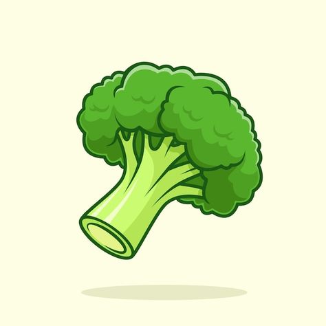 Drawing Of Broccoli, Cute Broccoli Drawing, How To Draw Broccoli, Broccoli Drawing Simple, Broccoli Tattoo, Broccoli Cartoon, Broccoli Illustration, Broccoli Art, Broccoli Drawing