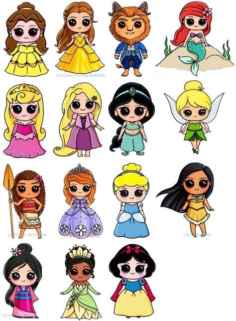 Pin By Mariela MC On Drawing | Kawaii Girl Drawings, Cute Kawaii Girl Drawings, Disney Character Drawings, Disney Character Drawing, Disney Princess Cartoons, Doll Drawing, Kawaii Disney, Cute Disney Drawings, Disney Art Drawings, Disney Princess Drawings