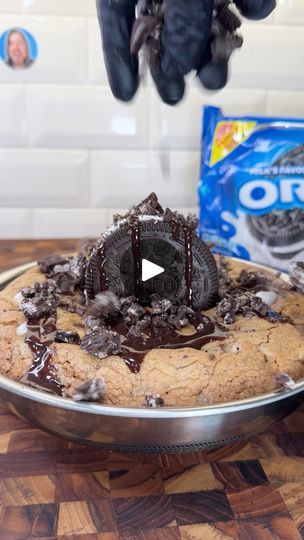 348K views · 5.6K reactions | Oreo cookie pie 💪 #satisfying #recipe #lifehack | Kyle Istook | Thereezaa · Brutal (-) Cookie Pie Recipe, Oreo Cookie Pie, Holiday Party Foods, Candy Fudge, Oreo Cookie, Cookie Pie, Party Recipes, Oreo Cookies, Cookies Brownies