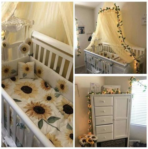 Sunflower Room, Sunflower Nursery, Sunflower Girl, Girl Nursery Themes, Sunflower Baby Showers, Baby Room Themes, Baby Nursery Themes, Girl Nursery Room