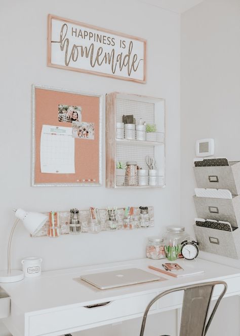 Above Desk Wall Decor Aesthetic, Above Computer Desk Wall Decor, Above Desk Organization, Behind Desk Wall Decor, Above Desk Wall Decor, Above Desk Decor, Desk Wall Organization, Desk Wall Decor