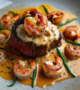 Filet Mignon with Shrimp and Lobster Cream Sauce Lobster Cream Sauce, Cream Sauce, Main Course, Sauce, Cream, Christmas