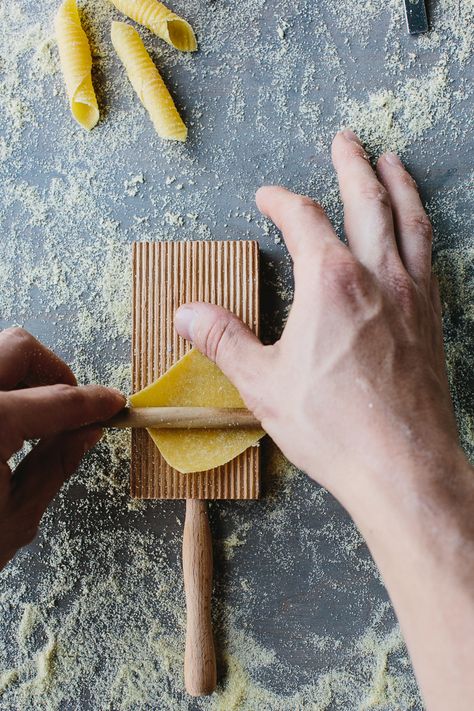 Semolina Pasta Dough Recipe, Pasta By Hand, Different Pasta, Make Gnocchi, Pasta Making Tools, Pasta Drying Rack, Semolina Pasta, Pasta Dough Recipes, Homemade Pasta Recipe