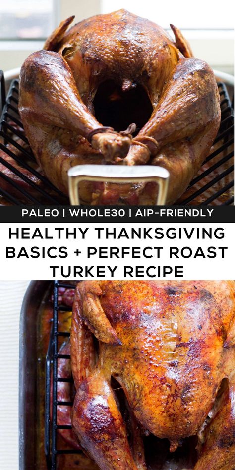 Thanksgiving is easily one of the best if not THE best eating holidays ever, so it's only natural that we learn the staples for this amazing holiday. Here are some AIP, Whole30, and Paleo-friendly Thanksgiving basics recipes PLUS the perfect turkey recipe to makes Thanksgiving 2020 the best yet. #Thanksgiving #Thanksgiving2020 #ThanksgivingRecipes #Turkey #TurkeyRecipes #ThanksgivingTurkey Thanksgiving Basics, Mash And Gravy, Turkey Cauliflower, Perfect Turkey Recipe, Aip Recipe, Perfect Roast Turkey, Turkey Seasoning, Low Fodmap Vegan, Fodmap Vegan