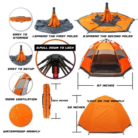 CHO 6 Person Tent with Carry Bag & Reviews | Wayfair 6 Person Tent, Beach Lounge Chair, Travel Camper, Shade Tent, 4 Person Tent, Tent Set Up, Camping Stool, Inner Tent, Waterproof Tent