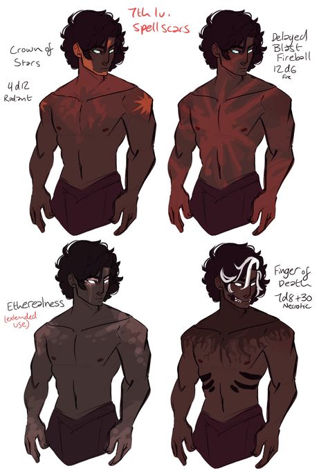 filibusterfrog tumblr 7th lv. spell scars Arte Van Gogh, Different Poses, Dnd Art, Japan Design, Drawing Tutorials, Character Creation, Drawing Reference Poses, Male Body, Art Reference Photos