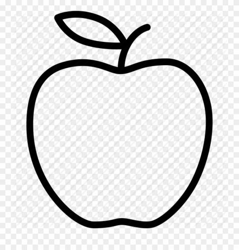 Outline Template Drawing, Small Traceable Drawings Free Printable, Apple Outline Drawing, Apple Outline Tattoo, Fruit Outline Drawing, Apple Svg Free, Outline Silhouettes, Fruit Outline, Carbon Fiber Wallpaper