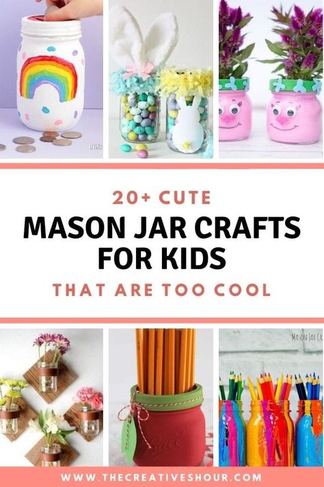 Glass Jar Crafts For Kids, Jelly Jar Crafts, Mason Jar Crafts For Kids, Jar Crafts For Kids, Glass Jars Diy, Frozen Crafts, Crafts With Glass Jars, Painting Glass Jars, Mason Jar Lanterns