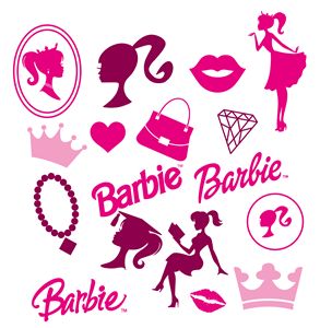 Barbie Logo Png, Barbie Png, Barbie Decorations, Barbie Tattoo, Baby Vector, Barbie Party Decorations, Barbie Theme Party, Free Barbie, Accessoires Barbie