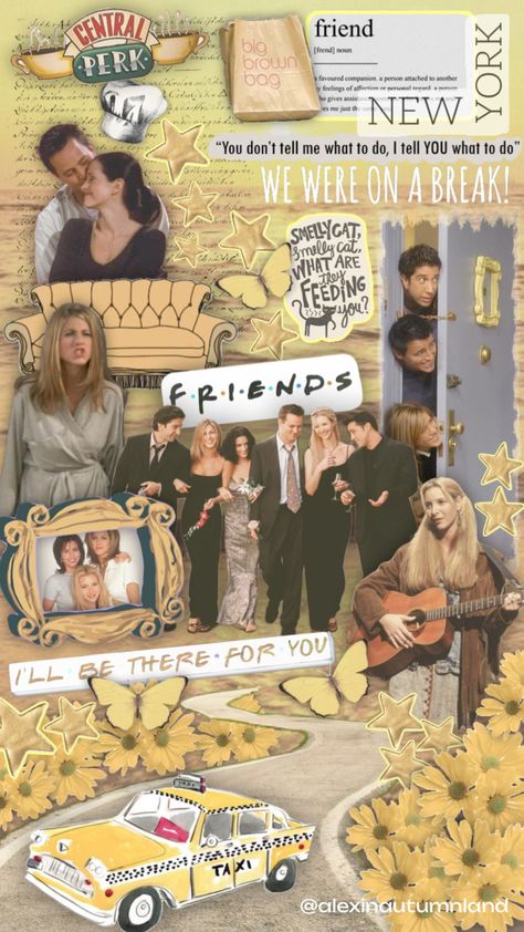 🚦🚖 i’ll be there for you🗽 Tv Series Aesthetic, Fashion Rachel Green, Friends Aesthetic Wallpaper, Cottagecore Nature, Pinterest Wallpaper, Rachel Green Style, Nature Friends, Friends (tv Series), 90s Tv Show