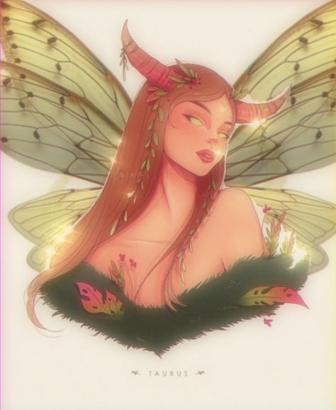 🌷🧚🏻‍♀️✨ Taurus Fairy Tattoo, Taurus Woman Art, Taurus Art Goddesses, Zodiac Fairies, Taurus Fairy, Taurus Art, Earth Fairy, Princess Tattoo, Wall Aesthetic