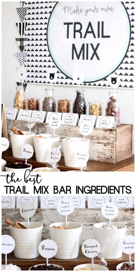 Trail Mix Bar Ingredients, Trail Mix Ingredient Ideas, Trailmix Bar Ingredients, Trail Mix Display, Trailmix Bar Wedding, Trail Mix Bar For Teachers, Trail Mix Bar Teacher Appreciation, Teacher Appreciation Trail Mix Bar, Trail Mix Bar Party