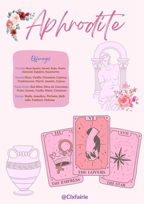 Signs Of Aphrodite, Aphrodite Altar Setup, Devotional Acts To Aphrodite, Symbols Of Aphrodite, Aphrodite Tarot Spread, How To Worship Aphrodite, Aphrodite Ritual, Aphrodite Tarot, Aphrodite Deity