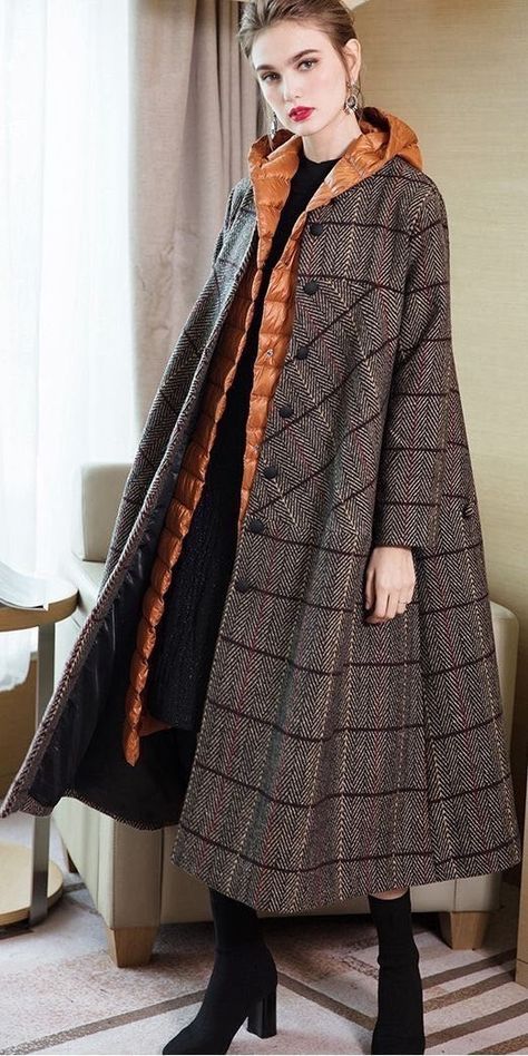 Coat For Winter, Maxi Outfits, Long Coat Jacket, Long Winter Coats, Outwear Women, Coat Design, Abaya Fashion, 가을 패션, Suit Fashion