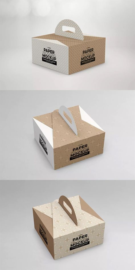 Food Box Packaging Design, Cake Box Design, Box Food Packaging, Cake Box Packaging, Paper Food Packaging, Box Packaging Templates, Cake Boxes Packaging, Bread Packaging, Food Box Packaging