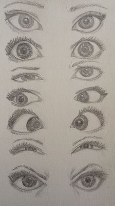 Drawing Of Eyes, Eye Studies, Mata Manga, Easy Pencil Drawings, Sketch Tutorial, Sketch Images, Art Eyes, Drawing Challenges, Dream Goals