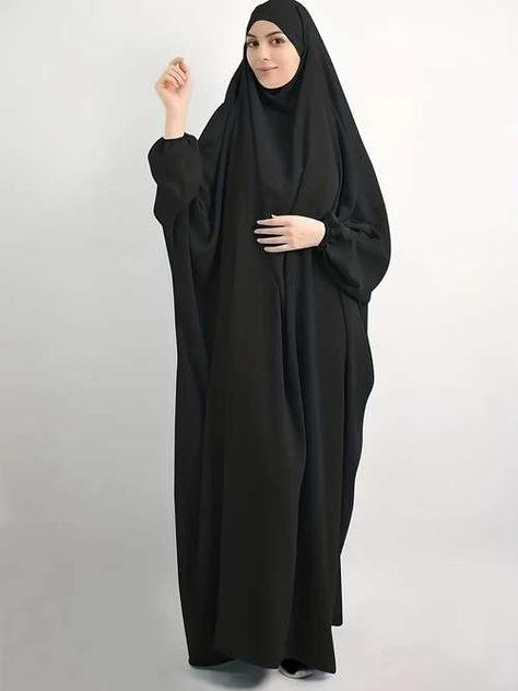 Worship Dress, Abaya Noir, Islamic Wear, Islamic Clothes, Full Gown, Prayer Dress, Abaya Kimono, Abaya Hijab, Girls Hijab