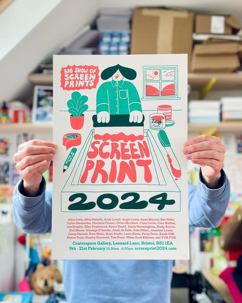 illustrated poster design Retro Screen Print, Screen Print Graphic Design, Screen Printed Poster, Screenprint Posters, Screenprinted Poster, Screen Printing Graphic Design, Screen Printing Squeegee, Screen Printing Press, Dotted Drawings