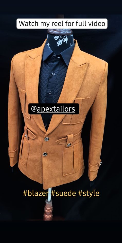 https://www.instagram.com/reel/CKTsEyFBito/?igshid=1iwasne4xbtjr Coat Pant For Men, Mens Jacket Pattern, Best Suits For Men, Stylish Mens Suits, Blazer Outfits Men, African Shirts For Men, Half Jacket, Classy Suits, Mens Fashion Blazer