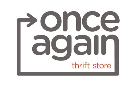 Once Again Thrift Store on Behance Second Hand Shop Logo, Aesthetic Thrift Store Names, Second Hand Logo Ideas, 2nd Hand Clothes Logo, Thrift Store Logo Ideas, Second Hand Name Ideas, Pre Loved Clothes Logo, Thrift Store Names, Thrift Shop Aesthetic Name