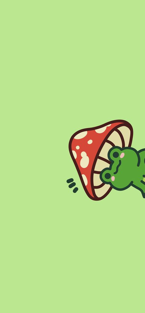 Cute Frog & Mushroom Green Wallpapers - Cute Frog Wallpapers Frog Asethic Wallpaper, Green Wallpaper Frogs, Cute Frog Computer Wallpaper, Green Frog Background, Green Wallpaper Drawing, Frog And Mushroom Wallpaper, Cute Froggy Wallpaper, Mushroom Frog Wallpaper, Cute Frog Wallpaper Aesthetic Laptop