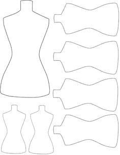 Paper Dress Template, Dress Form Pattern, Torso Dress, Doll Dress Form, Dress Templates, Miniature Dress, Free Vintage Printables, Sewing Machine Cover, Ideas For Decorating