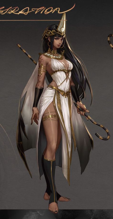 Original art: Practice5 // Illus: Yu Lin Egyptian Goddess Art, Egyptian Clothing, 3d Karakter, Egypt Art, Goddess Art, Arte Fantasy, 영감을 주는 캐릭터, Digital Art Girl, Fantasy Artwork