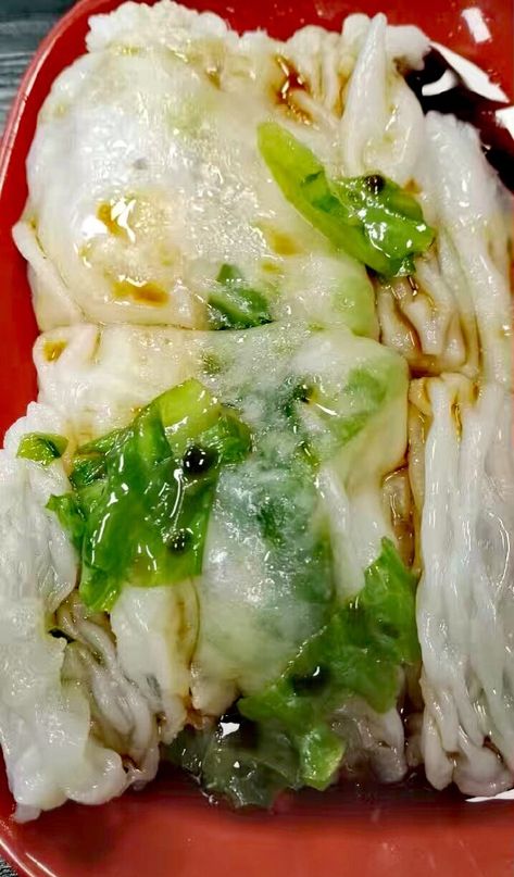 Cheong Fun Recipe, Chung Fun Recipe, Rice Noodle Rolls Recipe, Cheung Fun Recipe, Lao Recipes, Rice Noodle Rolls, Cheung Fun, Noodle Rolls, Cheong Fun