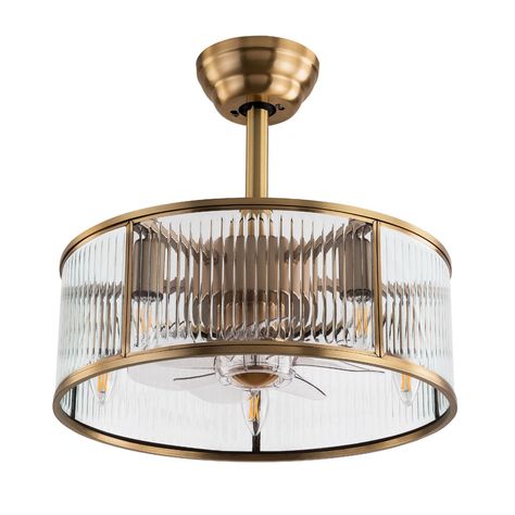 Retro Ceiling Fan With Light, Fandaliers Aesthetic, Fandelier Ceiling Fan, Fan Light Fixtures, Bladeless Ceiling Fan, Caged Ceiling Fan, Indoor Chandelier, Ceiling Fan Light Kit, Sleep Environment