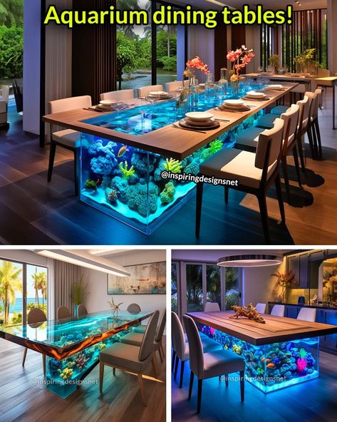 Terrarium Furniture, Aquarium Table, Aquarium Coffee Table, Coffee Table Designs, Luxury Living Room Inspiration, Beautiful Furniture Pieces, Fish Tank Design, Moving Apartment, Industrial Coffee