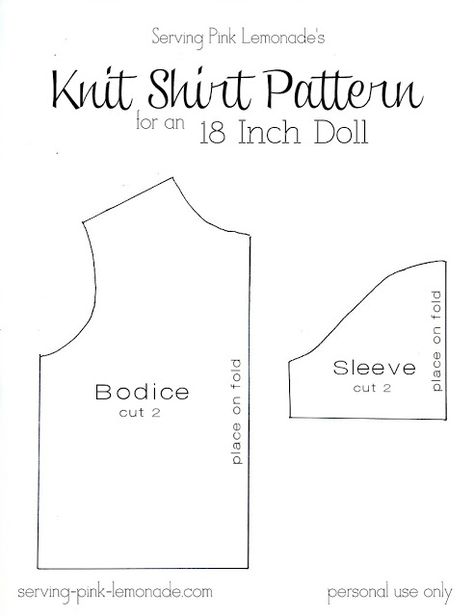 Free Printable 18 inch Doll Clothes Patterns | ... : How to Sew a Shirt for an 18 Inch Doll - Free Pattern Included American Girl Outfits, Grandma Ideas, Girls Clothes Patterns, Doll Patterns Free, American Girl Patterns, Doll Clothes Patterns Free, American Girl Doll Patterns, American Girl Doll Clothes Patterns, Dolls Clothes Diy