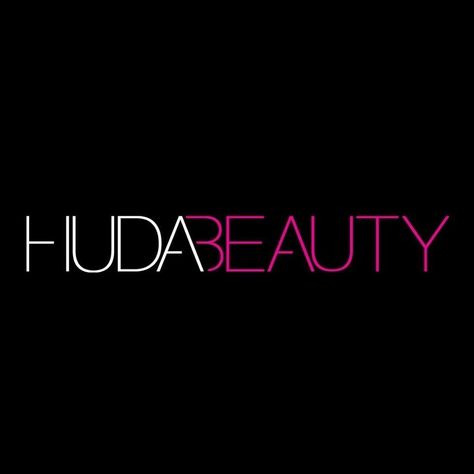 Huda Beauty Aesthetic, Logo Beauty Cosmetics, Makeup Brand Logo, Huda Beauty Products, Mua Logo, Makeup Huda Beauty, Logo Design Black, Beauty Logo Makeup, Whats In My Makeup Bag