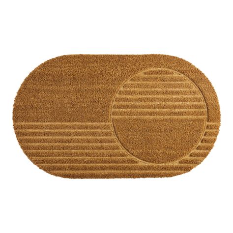 You'll love the Oval Natural Coir Embossed Circle and Stripes Doormat at World Market. Browse our entire collection of Doormats, available online or at one of our 270+ stores. Modern Door Mat, Living Arrangements, Modern Doormats, Modern Door, World Market, Mat Rugs, Emboss, Door Mat, Lamps