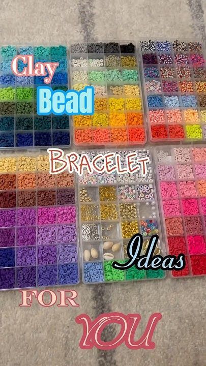 💗🎀Clay Bead Bracelet Ideas🎀💗 Clay Bead Hoop Earring Ideas, Clay Bead Bracelets Ideas, Bracelet Ideas Clay Beads, Clay Beads Bracelet Ideas, Clay Bead Bracelet Ideas, Business Ideas For Students, Bead Bracelet Ideas, Make Clay Beads, Clay Bead Bracelet