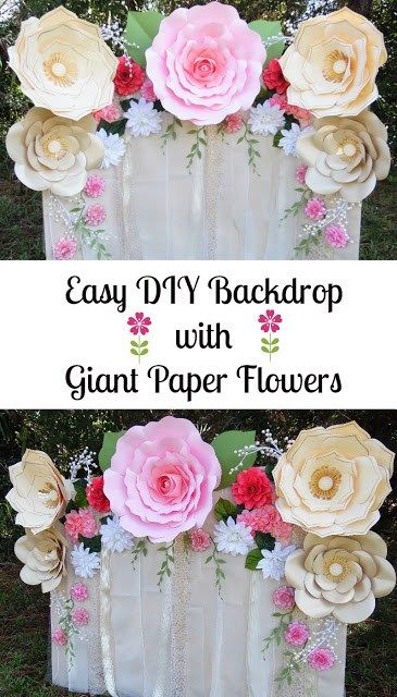 How-to-make-a-paper-flower-backdrop Backdrop Inspiration, Simple Paper Flower, Giant Paper Flowers Diy, Giant Paper Flowers Template, Paper Flowers Diy Easy, Flower Backdrop Wedding, Paper Dahlia, Diy Paper Flowers, Paper Flower Patterns