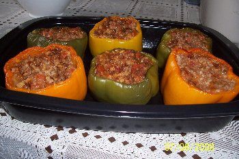 Stuffed Pepper Cups | BigOven Stuffed Pepper Recipe, Pepper Recipe, Stuffed Pepper, Peppers Recipes, Eating Clean, Homes And Gardens, Fabulous Foods, Beef Dishes, Better Homes And Gardens