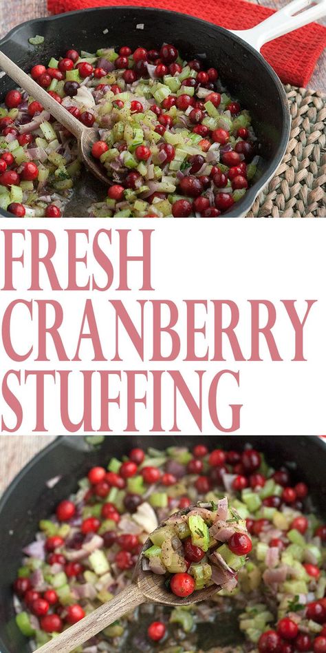 Easy Turkey Stuffing, Cranberry Stuffing, Meat And Potatoes Recipes, Turkey Stuffing Recipes, Fresh Cranberry, Stuffing Recipes For Thanksgiving, Turkey Stuffing, Thanksgiving Stuffing, Easy Turkey