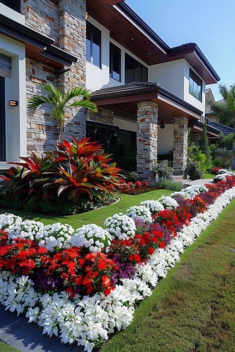 Front Yard Design Ideas, Garden Home Ideas, Yard Design Ideas, Design A Garden, Yard Landscape Ideas, Garden Front Yard, Front Of House Ideas, Front Garden Landscape, Front Yard Landscape