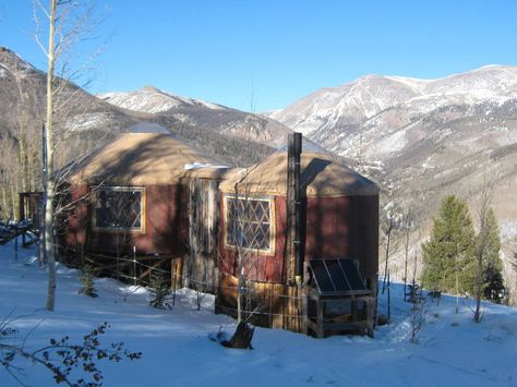 Check out this awesome listing on Airbnb: Stunning yurt near Creede, Colorado - Yurts for Rent in Creede Coolest Homes, Creede Colorado, Yurt Living, Real Estate Advice, Unique Houses, The Deck, Rv Living, Yurt, The View