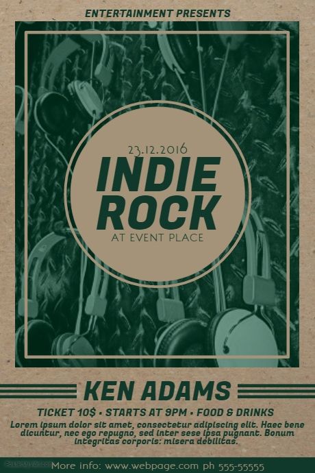 old Indie Rock Music Flyer Template | PosterMyWall Indie Rock Wallpaper, Indie Music Posters, Indie Moodboard, Indie Band Aesthetic, Indie Music Aesthetic, Indie Rock Aesthetic, Indie Rock Poster, Indie Poster, Indie Rock Music